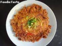 ไข่เจียววุ้นเส้นหมูสับกรอบๆ