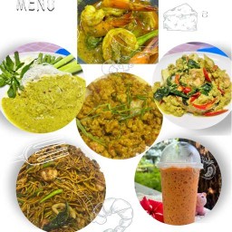 ขนมจีนน้ำยาแกงใต้ ห่อหมกทะเลไข่ข้นราดข้าว ตามสั่ง อาหารใต้ by น้าสุ