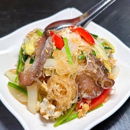วุ้นเส้นผัดไข่ (มังสวิรัติ)