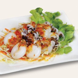 ปลาหมึกราดซอสซีฟู้ดฮ่องกง