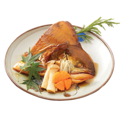 หัวปลาแซลมอนต้มซีอิ้ว