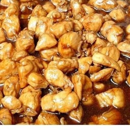 อกไก่หวานราดข้าว