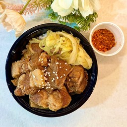 [อร่อยซ่ากับโค้ก] ข้าวสองตุ๋น +  โค้ก ออริจินัล (กระป๋อง)