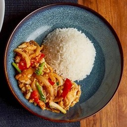 ข้าวราดปูผัดผงกะหรี่