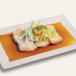 ปลานึ่งซีอิ๊ว (จาน)