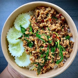 กะเพราเนื้อสับ