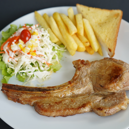 DL สเต็กหมูพอร์คชอพ