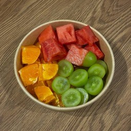 ส้ม+องุ่นเขียว+แตงโม