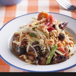 ส้มตำไทย ใส่ปู