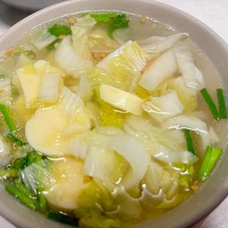 ต้มจืดเต้าหู้ผักกาดขาว