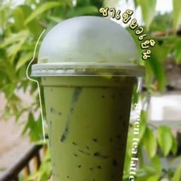 ชาเขียวแก้ว 22 oz