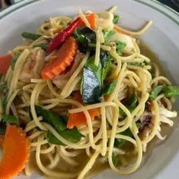 สปาเก็ตตี้เขียวหวาน - Green curry Spagetti