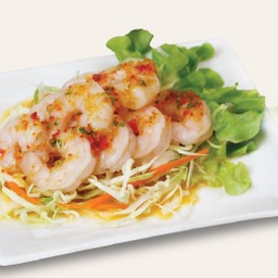 กุ้งราดซอสซีฟู้ดฮ่องกง