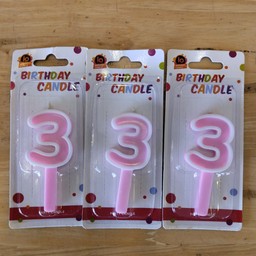 เทียนตัวเลข 3