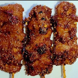 หมูคลุกฝุ่นย่าง(3ไม้)