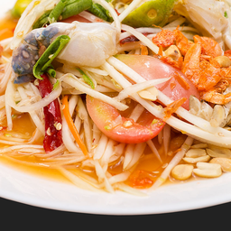 ส้มตำปูม้าสด