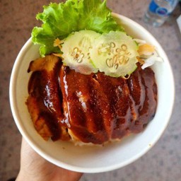 ข้าวไก่อบ ซอสหม่าล่า