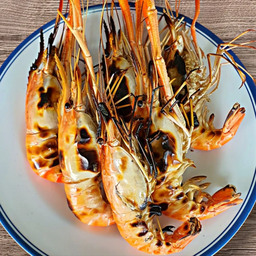 กุ้งเผา 500 กรัม (ไซส์ 6 ตัว)
