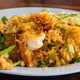 ผัดวุ้นเส้นทะเลคั่วกระทะ