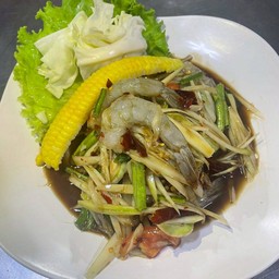ตำกุ้งสด