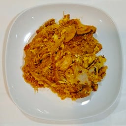 สุกี้แห้งไข่ข้น (หมูหมัก ไข่2ใบ)