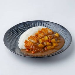 ข้าวไก่ทอดแกงกระหรี่