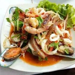 ยำรวมมิตร - Seafood Vermicelli spicy salad