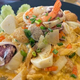 ข้าวไข่ข้นปลาหมึกกุ้ง