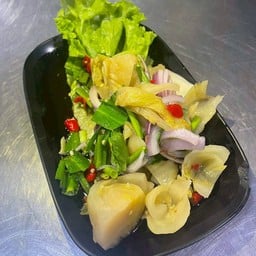 ยำผักกาดดอง
