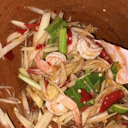 ตำกุ้งสุก