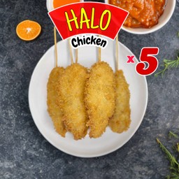 Set 5 ไม้ ฮาโหลไก่ทอดโรงเรียนดั้งเดิม !!คุ้ม!!