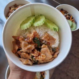 กระเพราหมูชิ้น