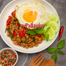 ราดข้าวผัดกะเพรา