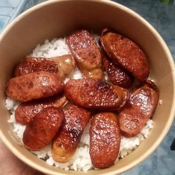 ข้าวสวย+กุนเชียงทอด