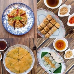 [Signature] ชุดสี่สหาย (เมี่ยงทอดเล็ก + แหนมคลุก + ปากหม้อญวน + พิซซ่าเวียดนาม)