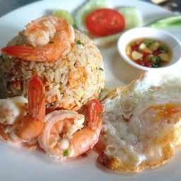 ข้าวผัดกุ้ง+ไข่ดาว