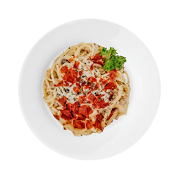 สปาเกตตี้คาโบนาร่าเบค่อนกรอบ