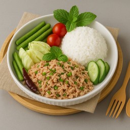 V19 ข้าวลาบทูน่า
