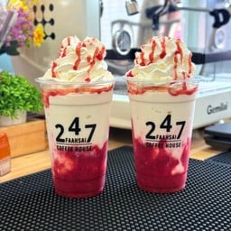 สตอเบอรี่นมสดปั่น