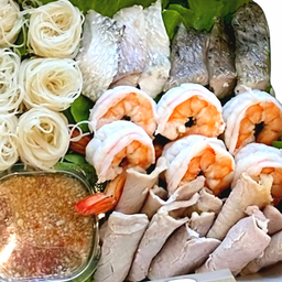 เมี่ยงปลากะพง กุ้ง สันคอ ชุด M