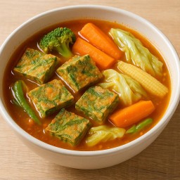 แกงส้มชะอมไข่ผักรวม