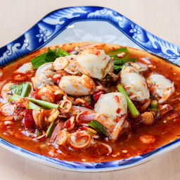 ยำหอยนางรม (สูตรพริกเผา)