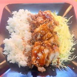 ข้าวหน้าหมกรอบราดซอสทงคัตซี