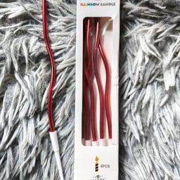 เทียนวันเกิดแท่งยาว (สีแดง)