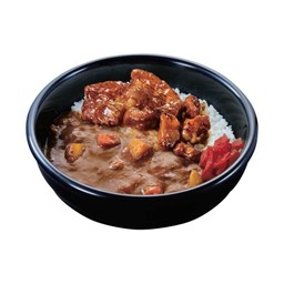 ข้าวแกงกะหรี่หมูตุ๋นซอสเทริยากิ