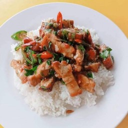 ผัดกระเพรา { อินเตอร์ } ☆ ข้าวสวย