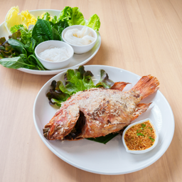 ปลาทับทิมเผา