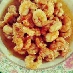 กุ้งผัดหวาน