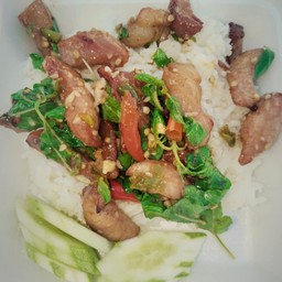 กระเพาหมูแดดเดียว