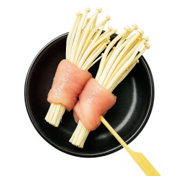 ไก่พันเห็ดเข็มทอง